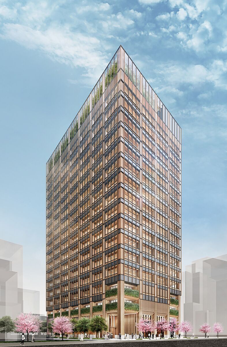 建築パース制作の意匠計画制作実績手描きパース