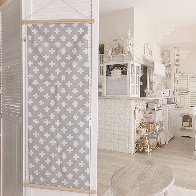 セリア 手ぬぐいタペストリーの商品を使ったおしゃれなインテリア実例RoomClip ルームクリップ