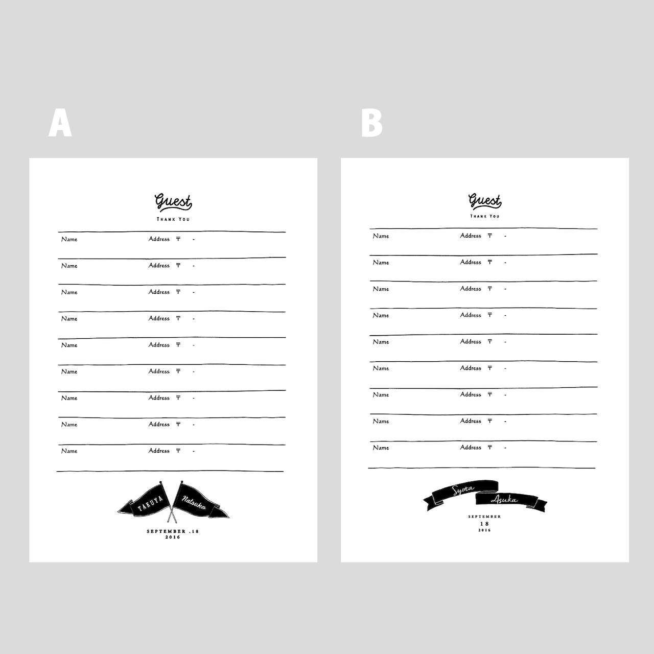 ミモザ 芳名帳 縦 表紙付き 5枚セット 名前or住所 ゲストブック 芳名帳 mamama 通販 17216530Creema クリーマ