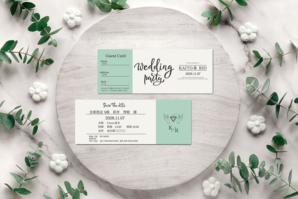 結婚式の招待状セット フルオーダーメイド