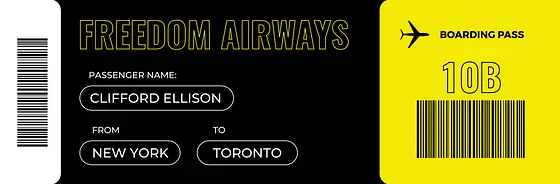 航空券風チケット パーティのイメージに合わせてカラーバージョンをどうぞ！の画像
