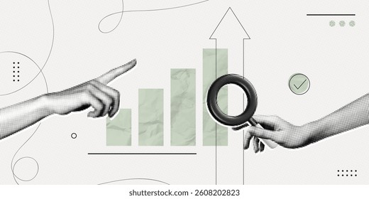 DX化で業務改善をするビジネスパーソン：イラスト無料