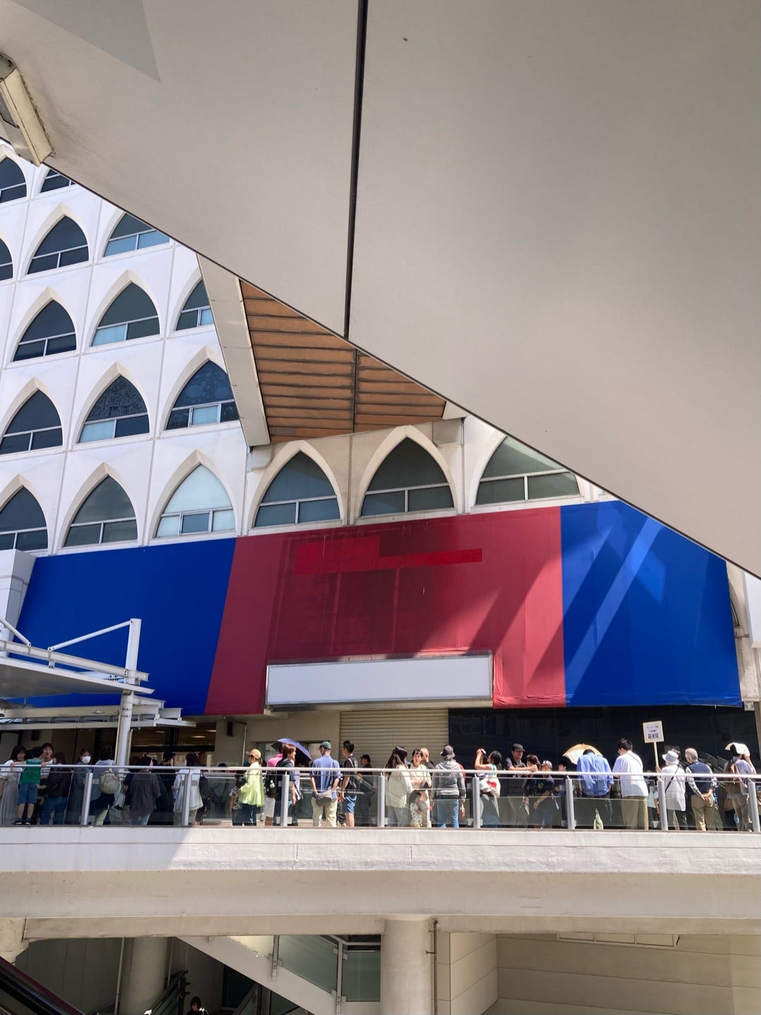 「そごう柏店跡地ビルの解体工事 30」前面の連絡通路解体の準備も始まりました！！柏市柏そごうそごう柏