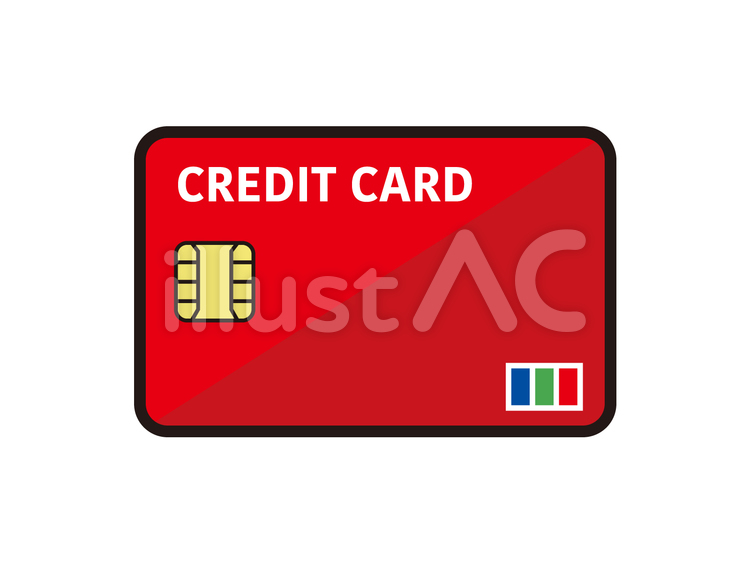 クレジットカード無料のAi・PNG白黒シルエットイラスト