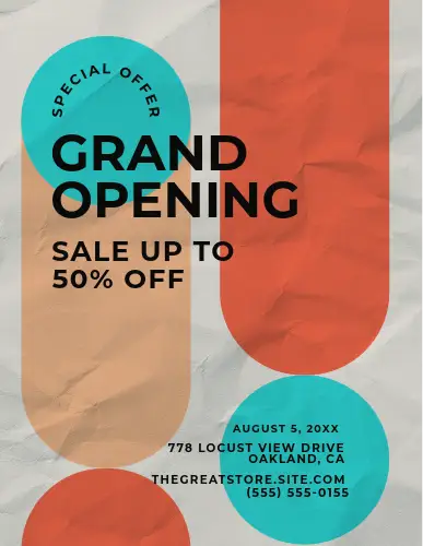 無料のチラシテンプレートを紹介