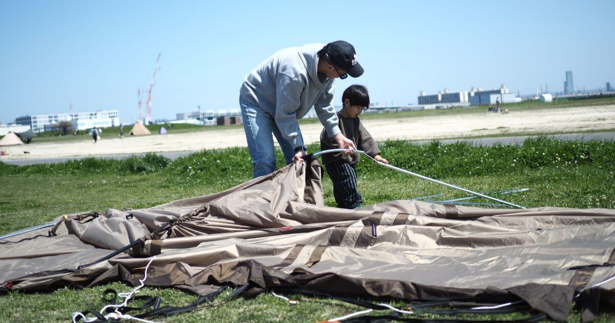 設営確認済み▽ogawa オガワ Apollon アポロン 5人用 全天候型 アーチ型テント