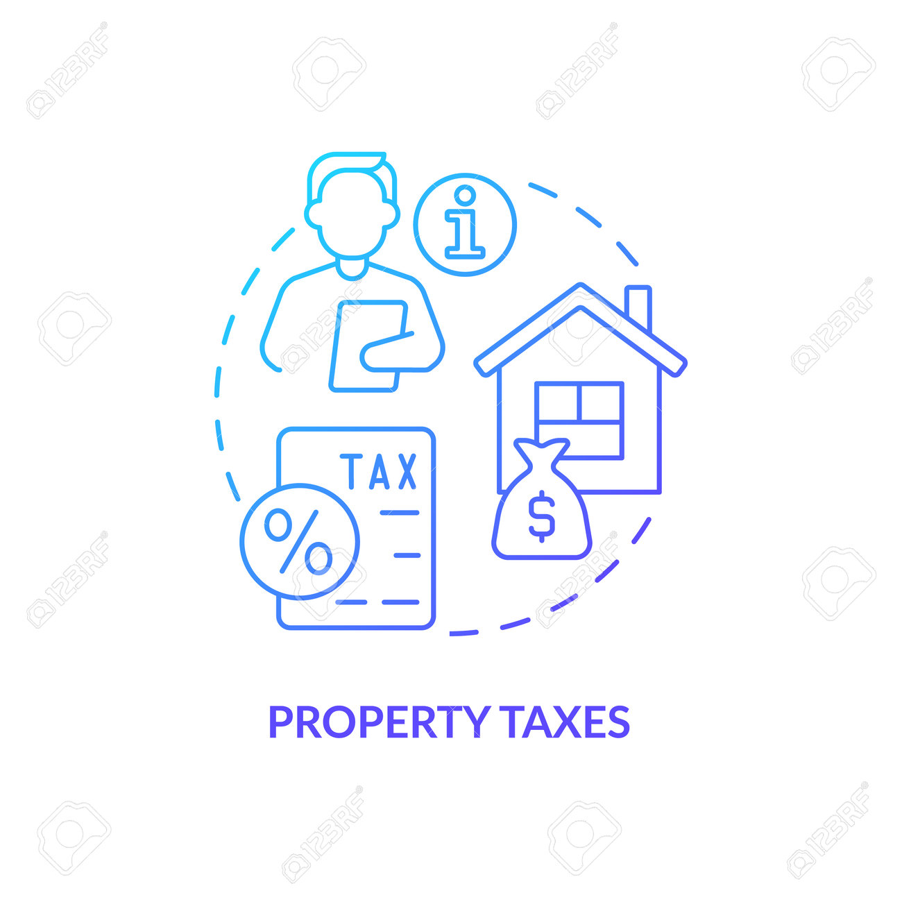 固定資産税のイメージイラストのイラスト素材86361544- PIXTA