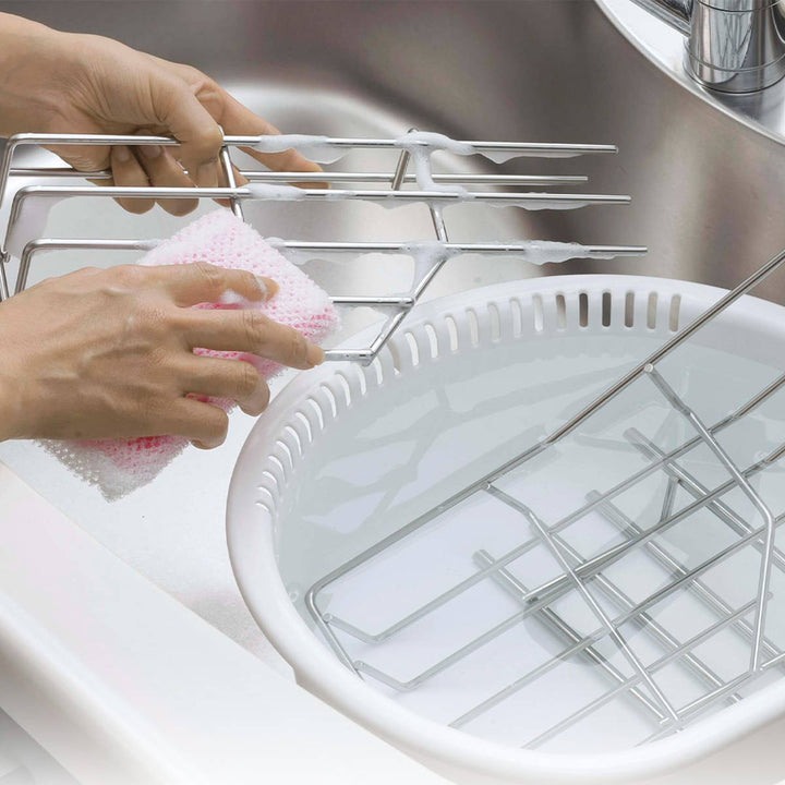 遠藤ワークス 排気口カバー 兼 コンロ奥 ラック ステンレス 伸縮 58.9cm ~ 75.5cm