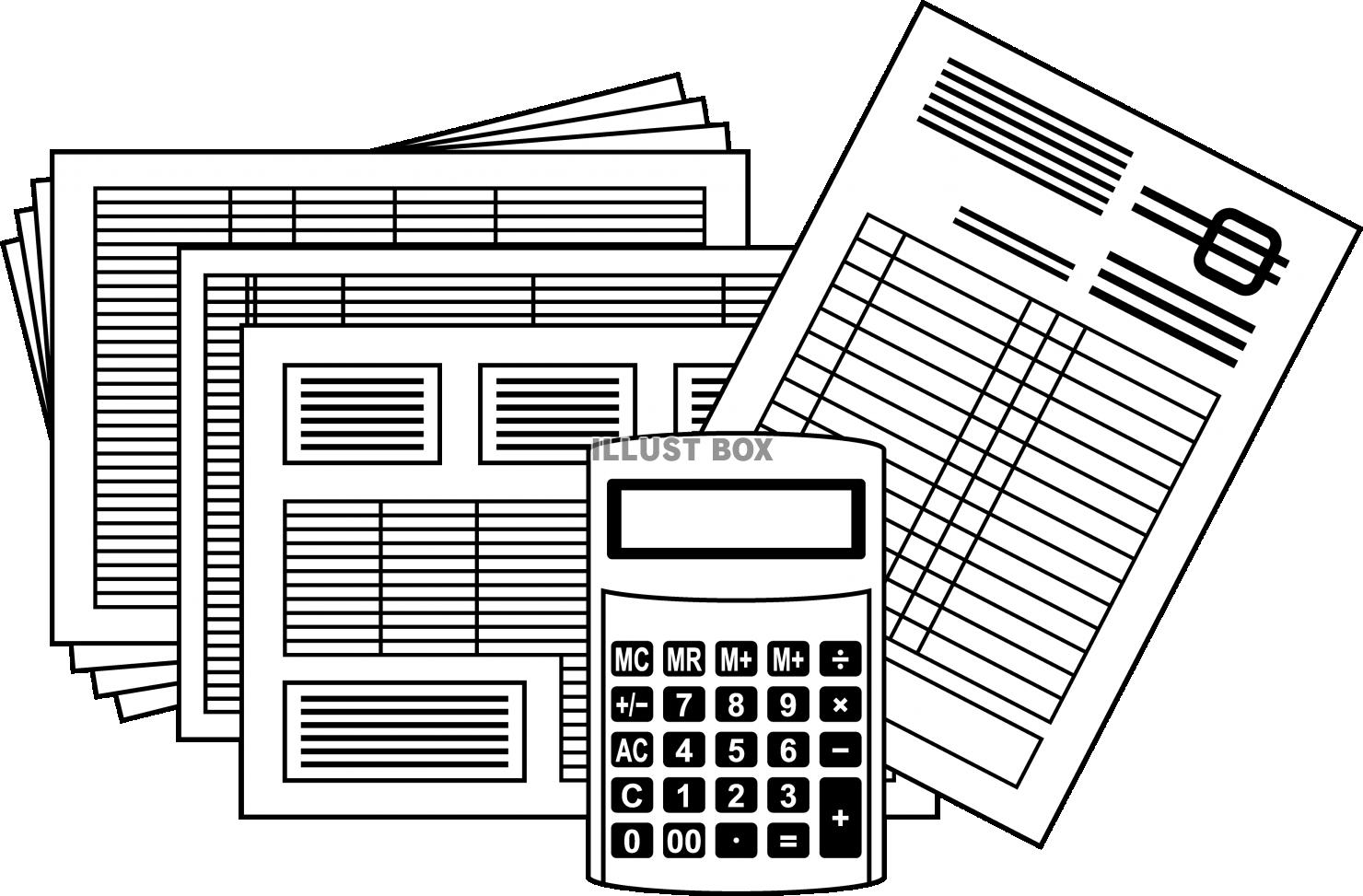 経理部手描きイラスト無料イラスト・フリー素材なら「イラストAC」