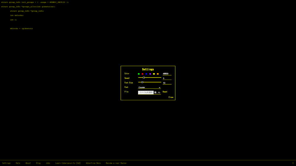 倉戸みと в X: „イメージとしてはハッカータイパーハッカーみたいな画面になるサイトhttps:t.co nWv4CFimuG※PCで開いて、てきとーにキーボードを叩くとカッコいい文字例が出る。altキーかcapsキー3連打で成功 失敗表示も出る。全画面表示にしておくとカッコいい