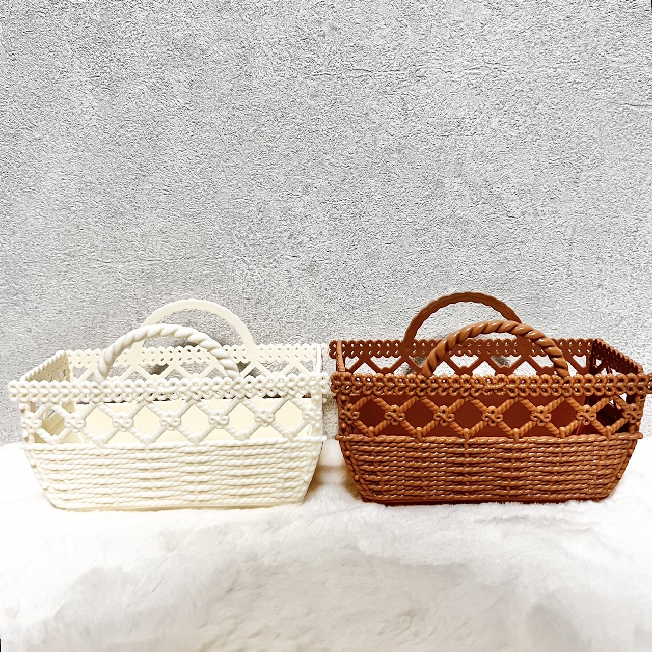 北欧風バスケットで収納インテリア セリアリメイク: pink pinko life