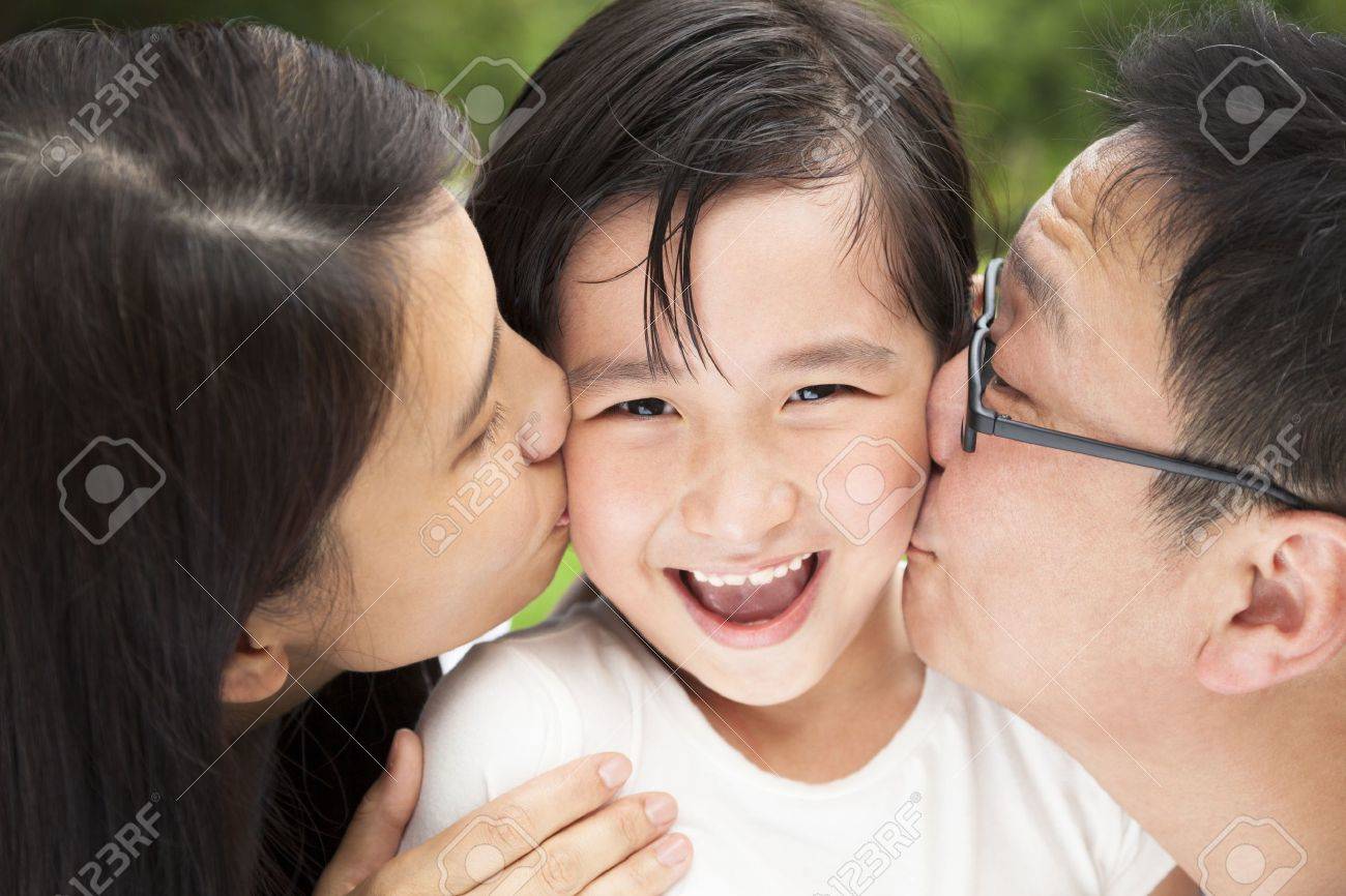 Asian American toddlers getting ready