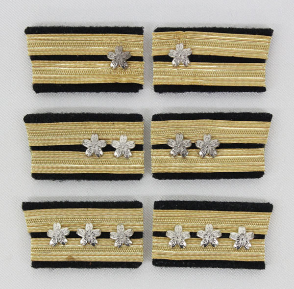 ◇ 旧日本軍 海軍 軍隊 ワッペン 階級章 部隊章 まとめ 5点 ミリタリー ◇