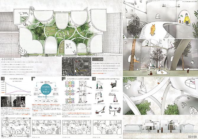建築デザインスケッチc.tom の街歩き イラストレーションワールド