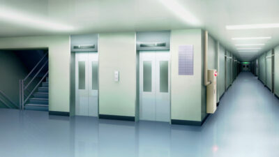 フリー素材会社のオフィス 4枚背景イラストみんちりえ