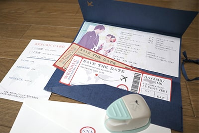 TE03②航空券チケット風エスコートカード ✳︎コメントにてオーダー 結婚式 - メルカリ