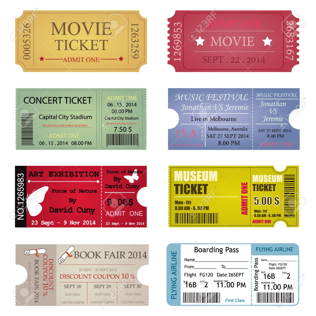 チケット音楽会・鑑賞会- 無料テンプレート公開中 - 楽しもう Office