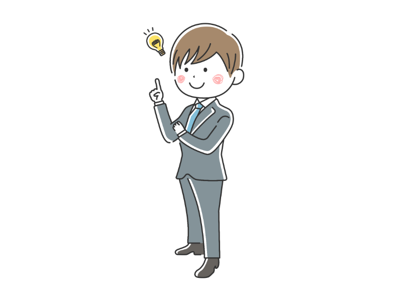 デスクワークをしているサラリーマンのイラスト無料のフリー素材 イラストエイト