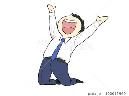 ビジネスマンシルエット：イラスト無料