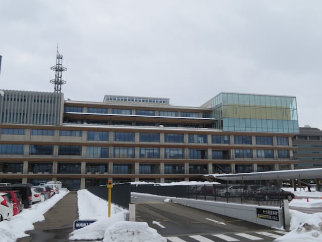 秋田市役所新庁舎施工事例江間忠木材江間忠グループ-Emachu