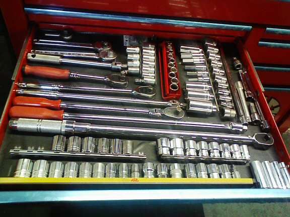 工具箱の整理整頓掃除DIYカーメンテナンス