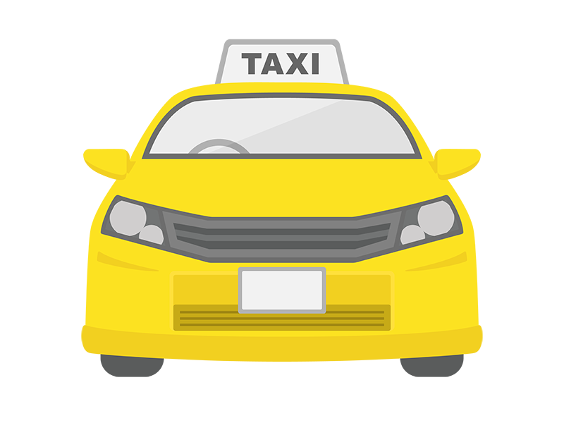 タクシー無料イラスト＆かわいいフリー素材集 ねこ画伯コハクちゃん