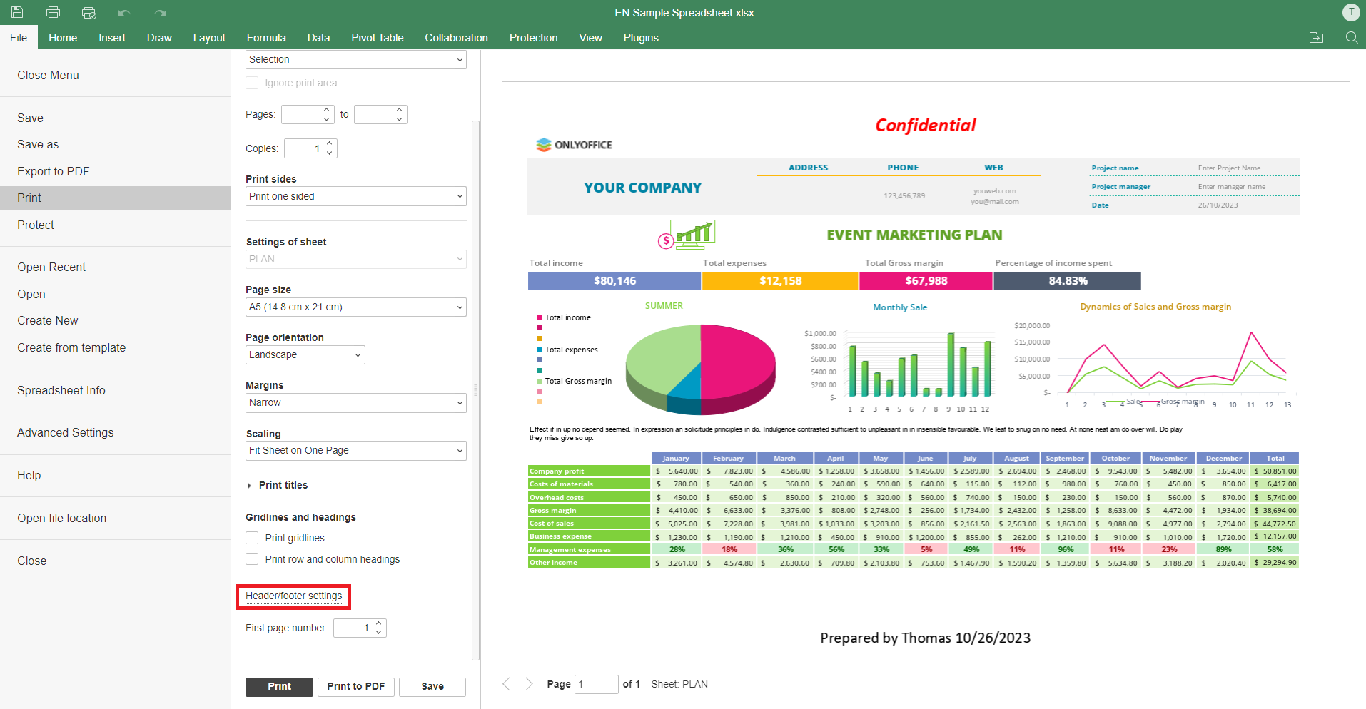 エクセルで余白設定を固定したいときの小ワザ