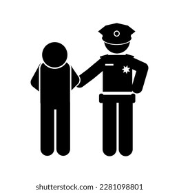 手錠 イラスト 逮捕 囚人 警察の制服イラスト画像とPSDフリー素材透過の無料ダウンロード - Pngtree