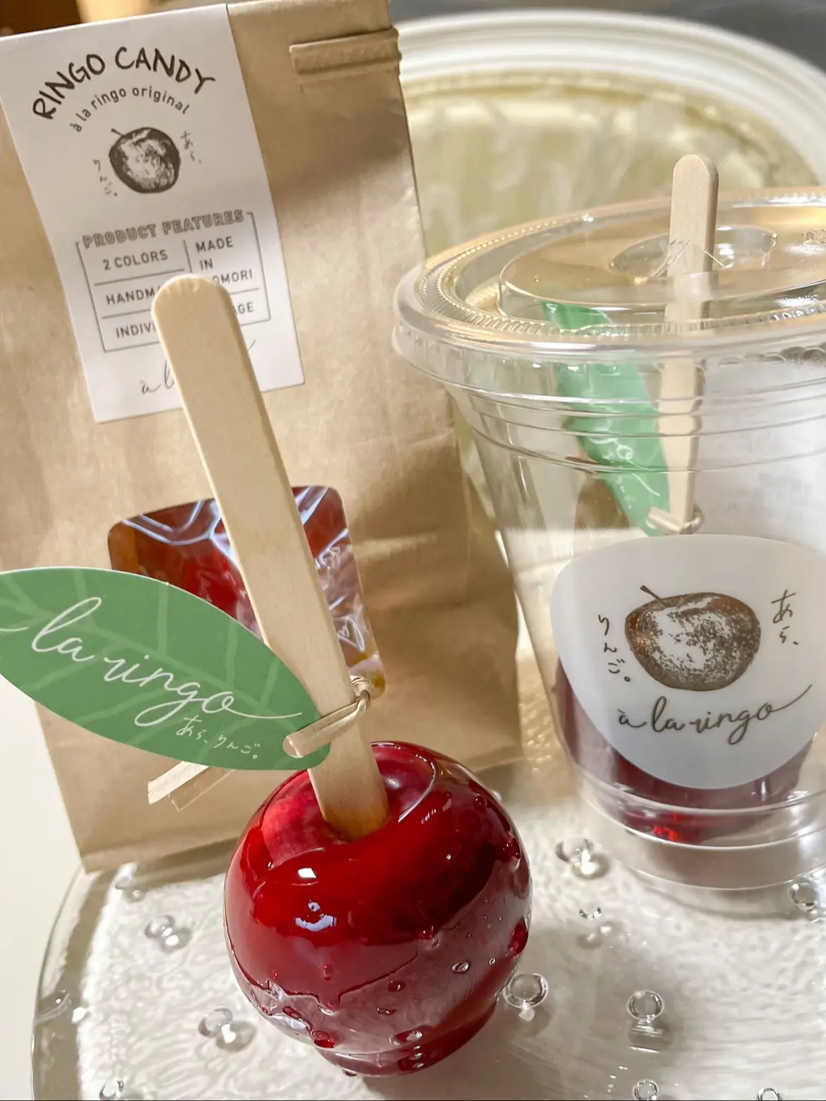 りんご飴専門店｢candy  apple｣🍎おすすめはヨーグルチョコ😋🫶🏻ホワイトチョコパウダーたっぷりで、りんごと合わさるとヨーグルトみたいな味になるそうです😍