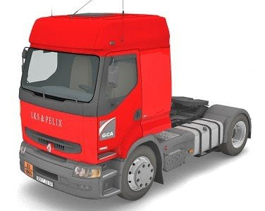 あなたの作りたいを刺激するペーパークラフト リンク データーベース Papercraft Link DataBASE: 赤色のトラック ペーパークラフトPapercraft