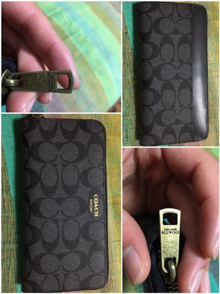 良品 COACH コーチ 折り財布 PVC アップルプリント レザー りんご コーチ偽物見分け方！りんご柄