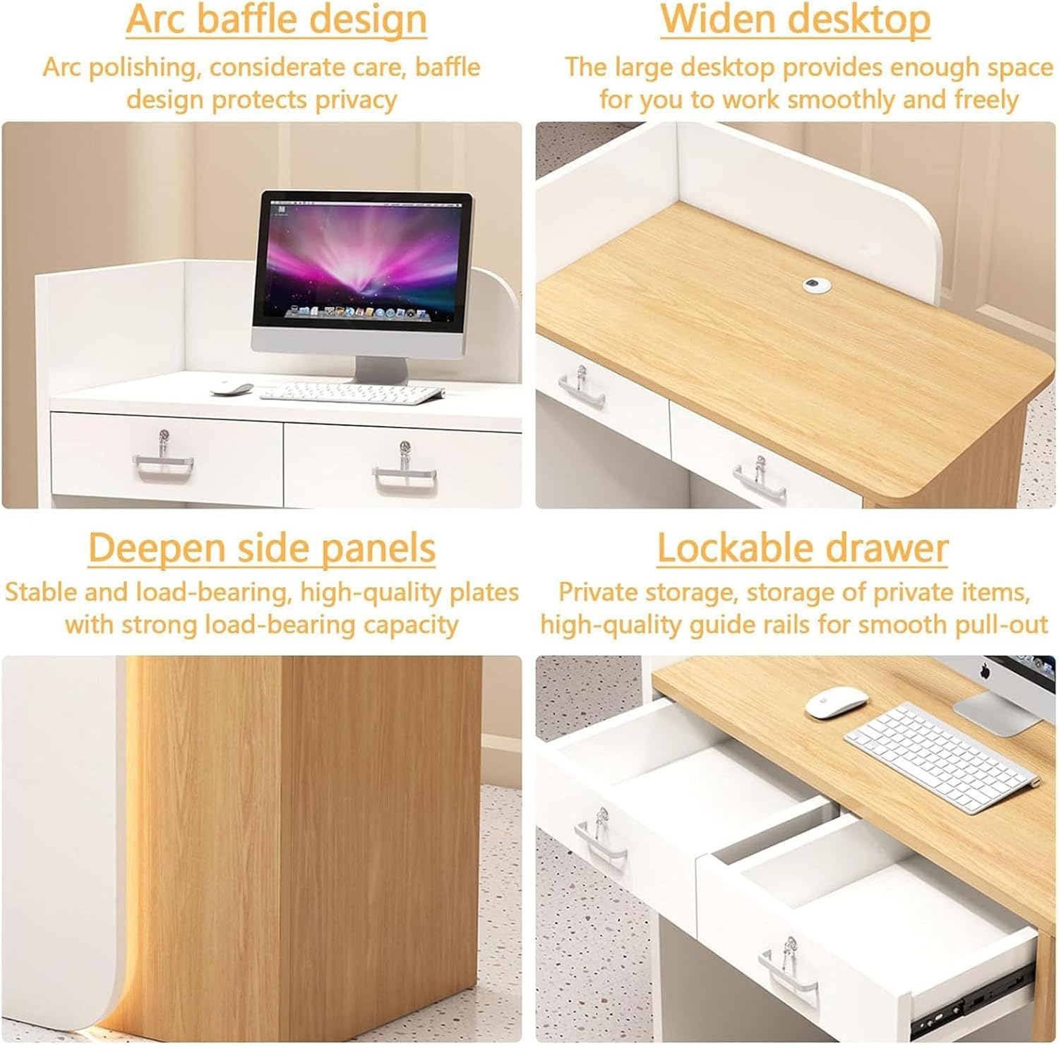 大阪の美容室に納品したかわいいミニサイズレジカウンターW750ホワイト