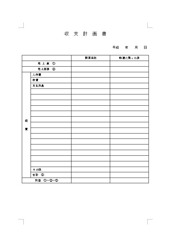 文書 テンプレートの無料ダウンロード: 予算書 収支予算書・予算表・予算案