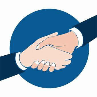 握手イラスト・ビジネス・商談成立・契約イラスト