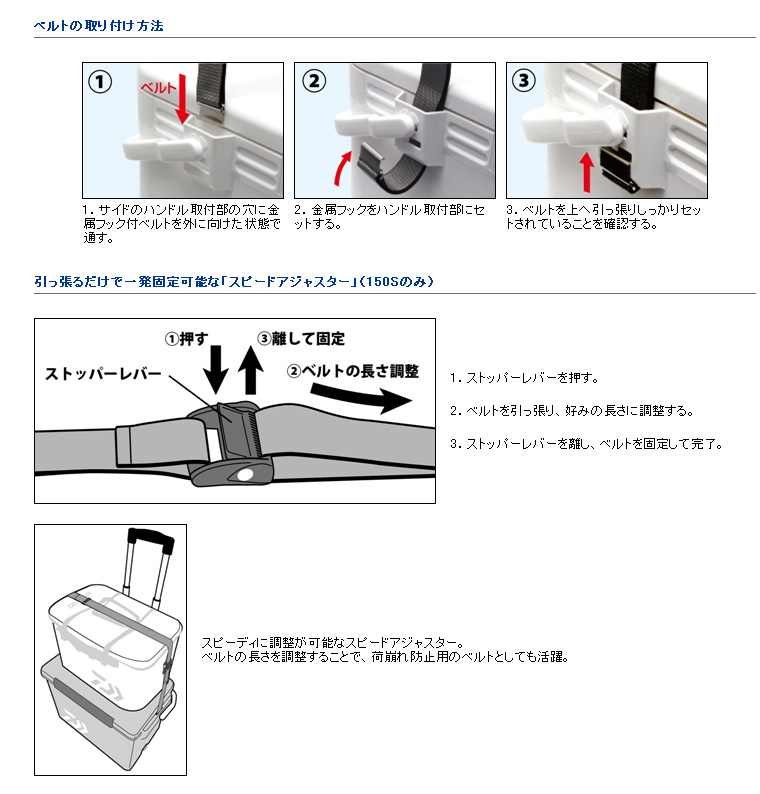 ショルダーベルト装着