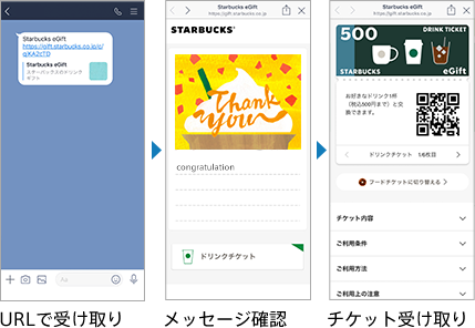 Starbucks eGiftスターバックス コーヒー ジャパン