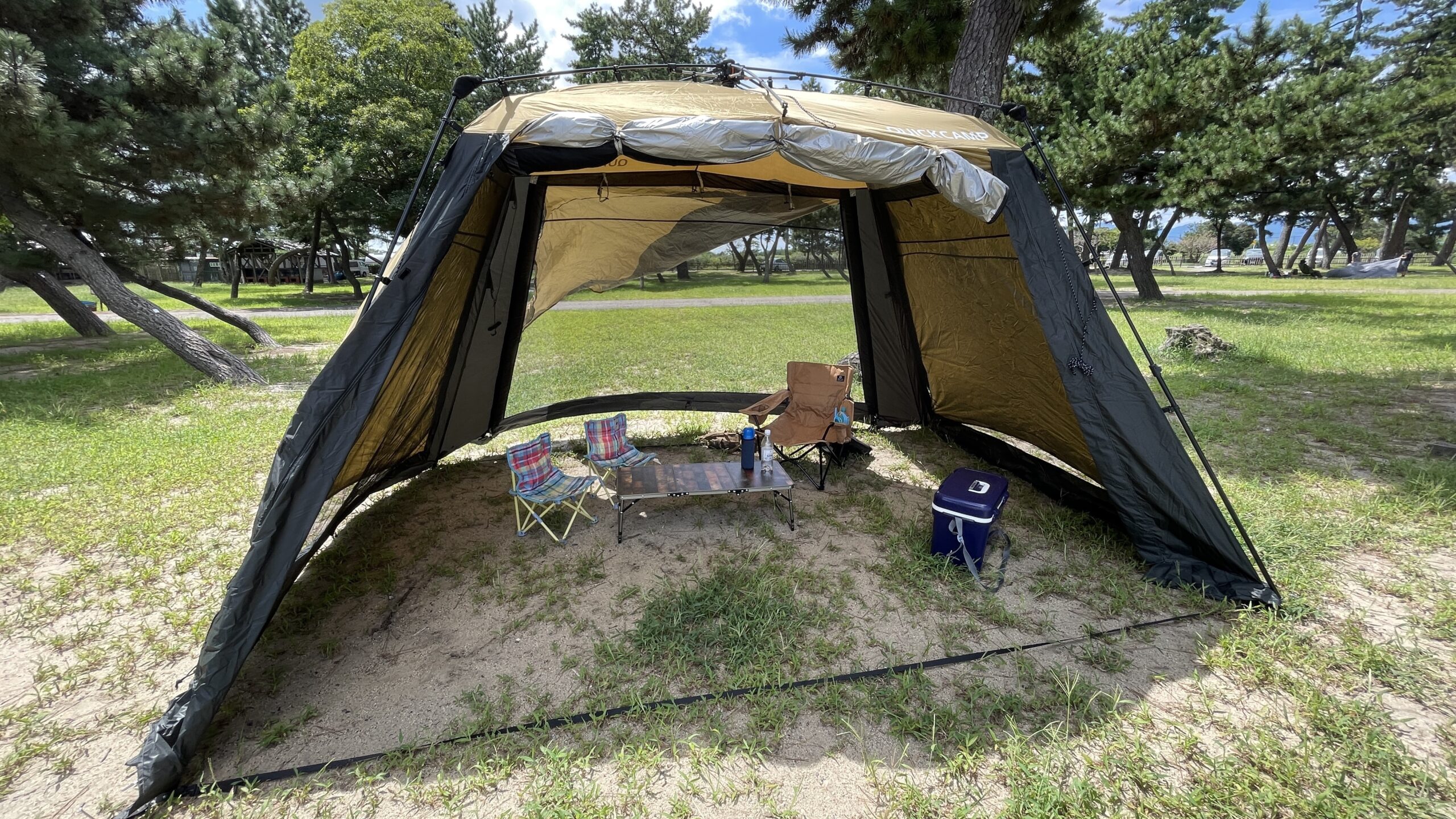 クイックキャンプ QC-ST300R Amazon.co.jp: QUICKCAMP QC-ST300R Screen Tarp, 3M, OneTouch