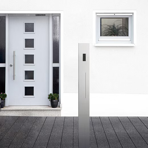 LIXIL 機能門柱FT専用サイン カラーステンレスサイン Bタイプ ヘアライン表札・サインの通販エクストリム