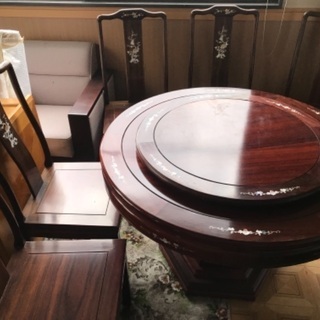 中華テーブルの中古が安い！激安で譲ります・無料であげますジモティ