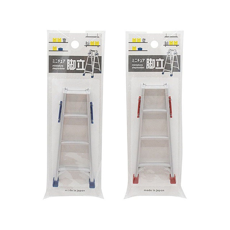 Amazon.co.jp: 1 12スケール ミニチュア 脚立 はしご 2種セット セリア : おもちゃ