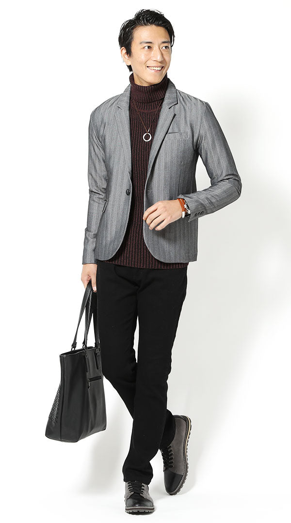 グレージャケットお手本コーデ54選 オフィスにも休日にも使える着こなし例Oggi.jp