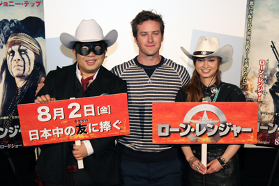 ネクスト・ジョニデ”アーミー・ハマーが初来日! パツパツ衣装の“ローン・レンジャー”天野っち登場に海外ドラマ＆セレブニュースTVグルーヴ モバイル版