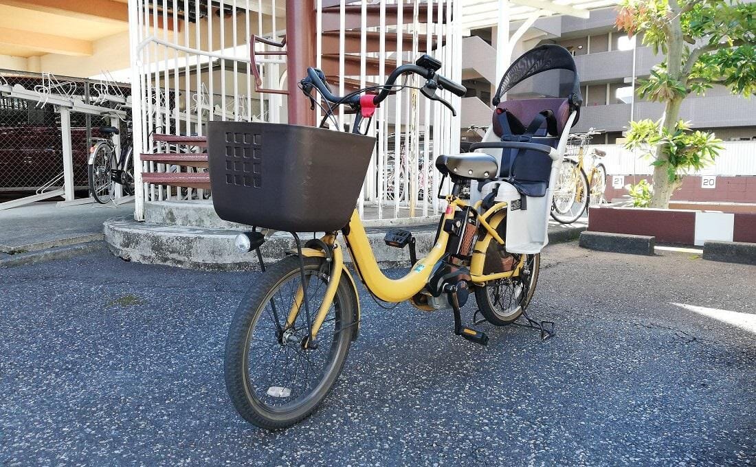 ママの電動自転車が駐輪場に入らない