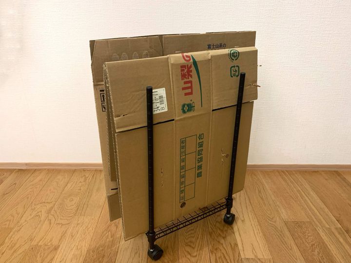 ダンボールで作る「3段の引き出し収納」の作り方