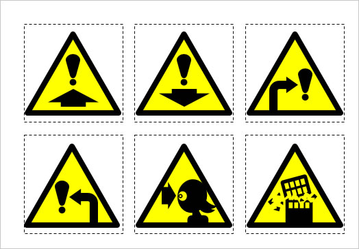 注意喚起ポスターのデザインテンプレートを無料ダウンロード食品工場など様々な場所で貼れるインパクトのある掲示物