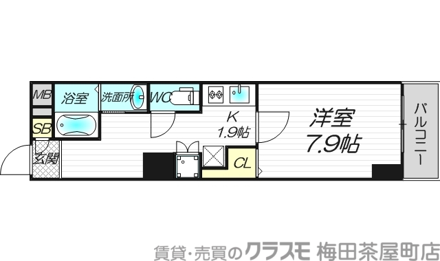 イーストヴィラ梅田 | 東梅田駅徒歩5分、兎我野町の1K賃貸マンションです。