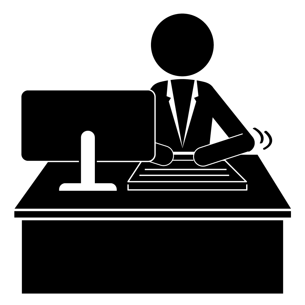 テレワーク在宅勤務アイコンイラスト白黒のイラスト素材64222374- PIXTA