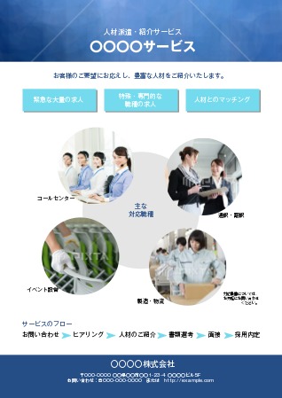 求人、募集でつかえるチラシテンプレート-パワポンbyアスクル