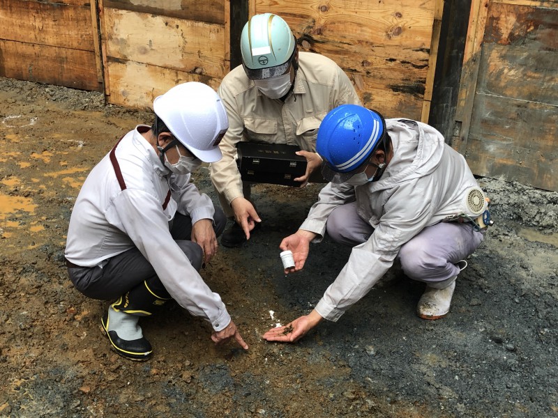 RIFF house 床付け確認HAKU architects studio