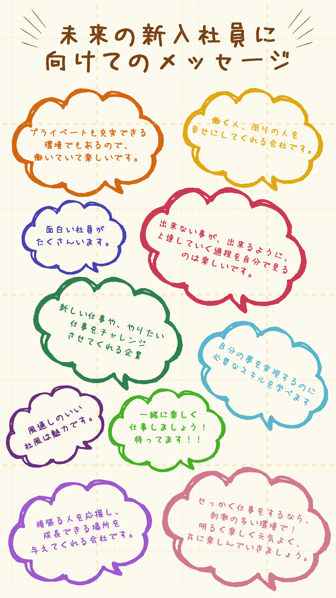 同期へのメッセージ 例文 入社TikTok